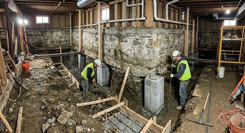 Basement Underpinning in Upland, CA