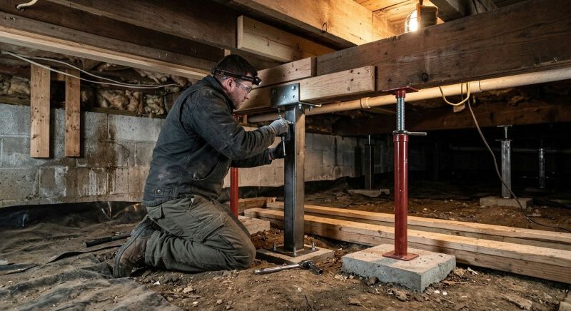 Crawlspace Structural Repair in Upland, CA