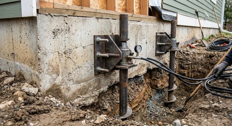 Foundation Pier Leveling in Upland, CA