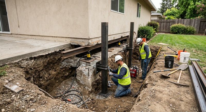 Foundation Pier Repair in Upland, CA