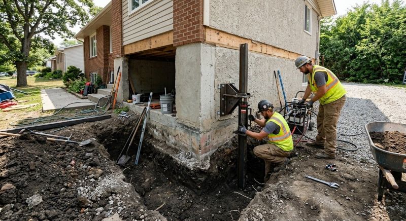 Foundation Pier Repair in Upland, CA