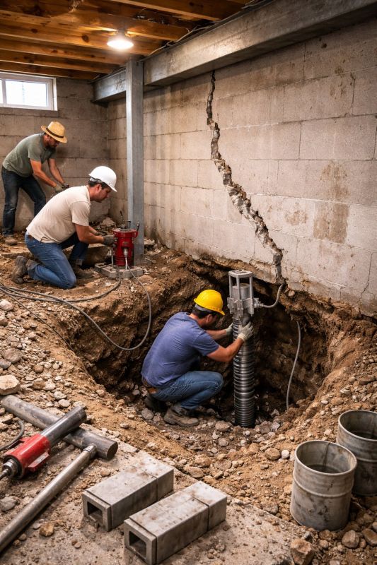 Foundation Structural Repair in Bloomington, CA