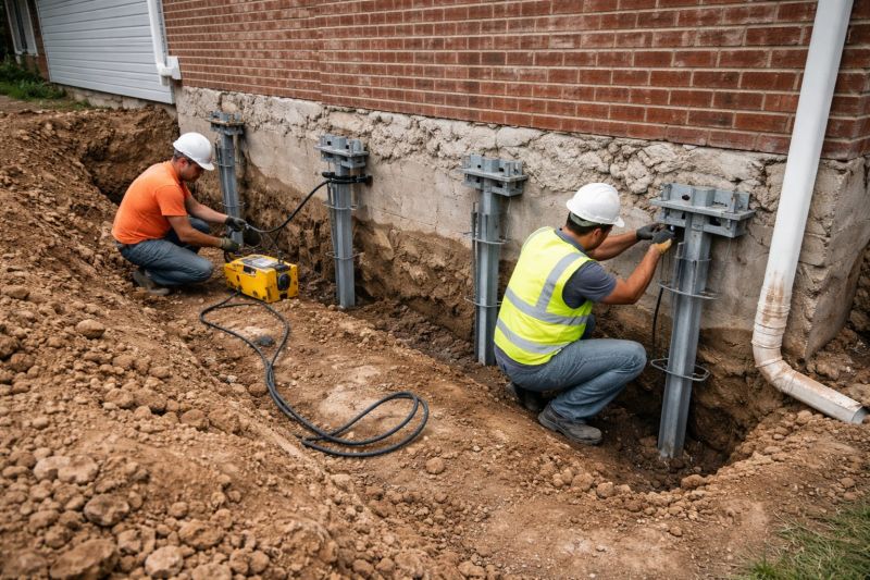 Helical Piers Installation in Upland, CA