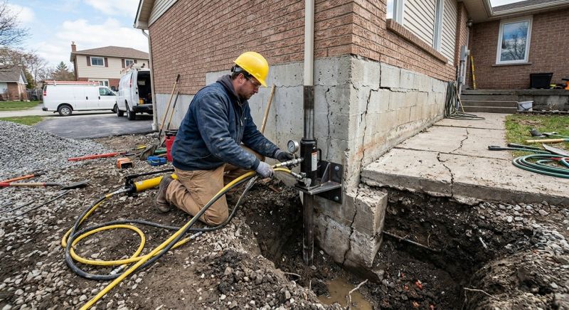 Sinking Foundation Repair in Brea, CA