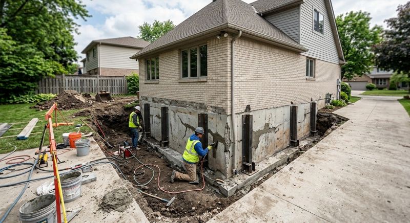 Sinking Foundation Repair in Brea, CA