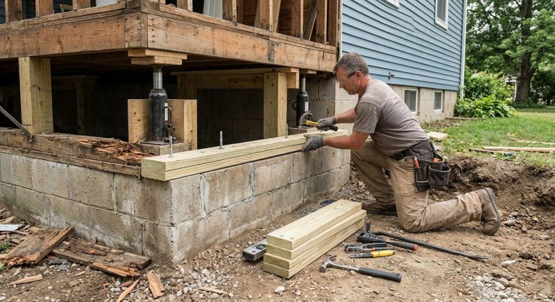 Sinking Foundation Repair in Colton, CA