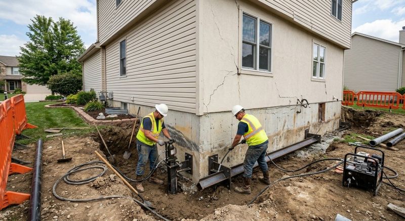 Sinking Foundation Repair in Fontana, CA