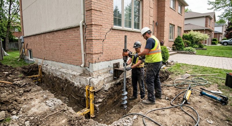 Sinking Foundation Repair in Upland, CA