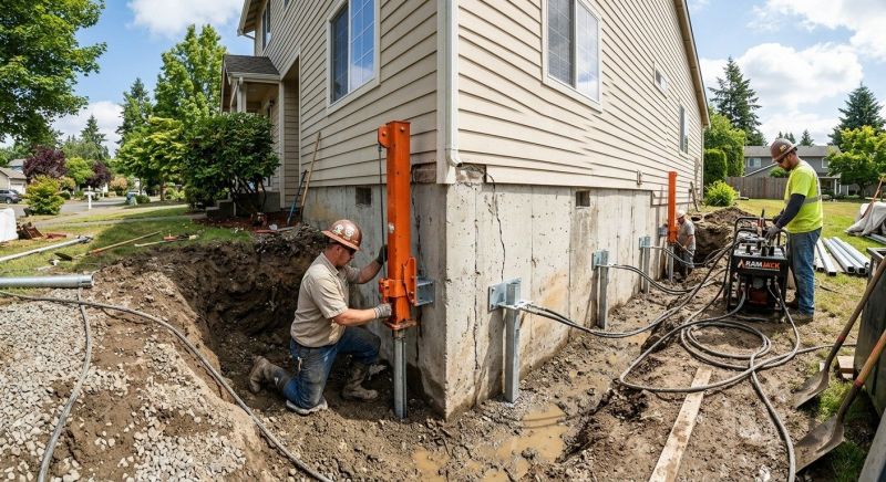 Sinking Foundation Repair in Norco, CA