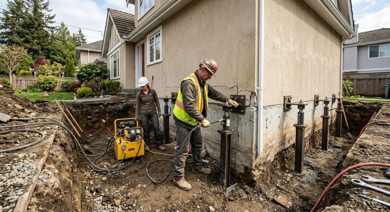 Sinking Foundation Repair in San Bernardino County, CA