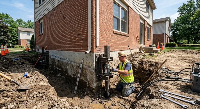 Sinking Foundation Repair in Wrightwood, CA